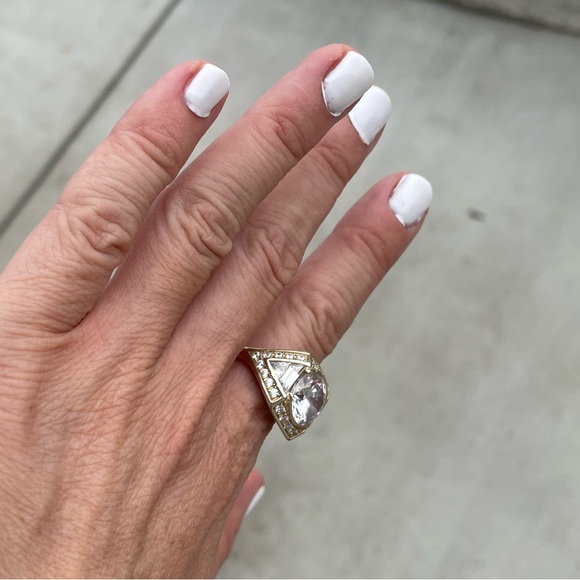 14k Gold Plated Designer Ring - Picture 4 of 6